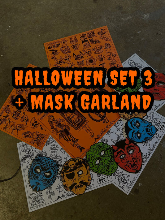 Halloween Mini-Set 3 + Mask Garland